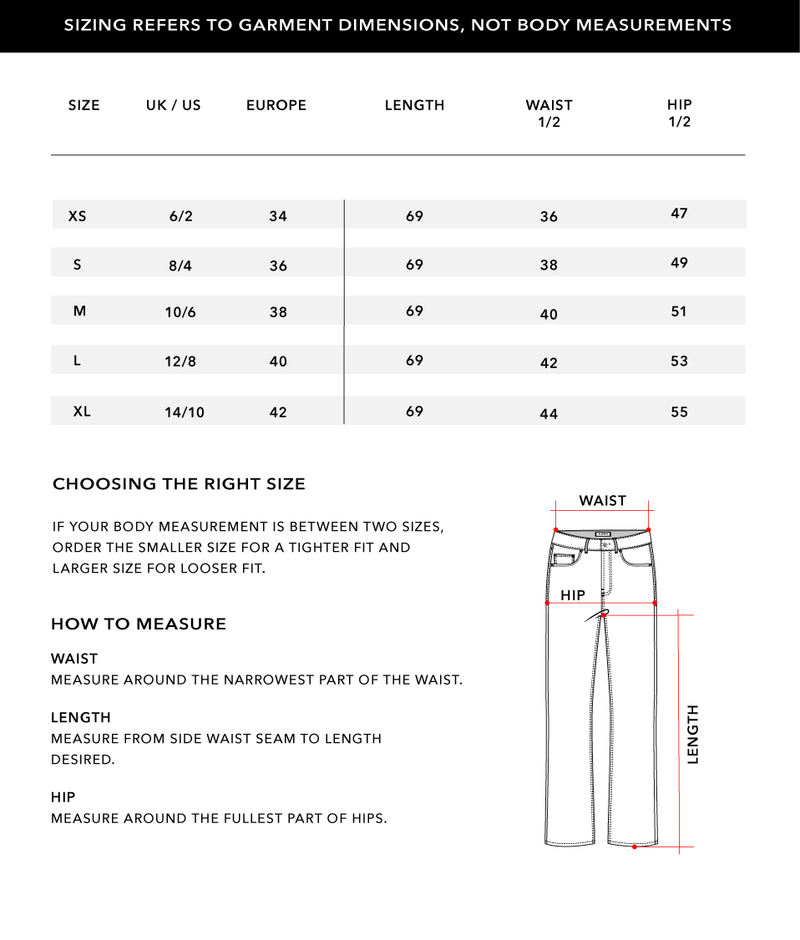Size Chart 1