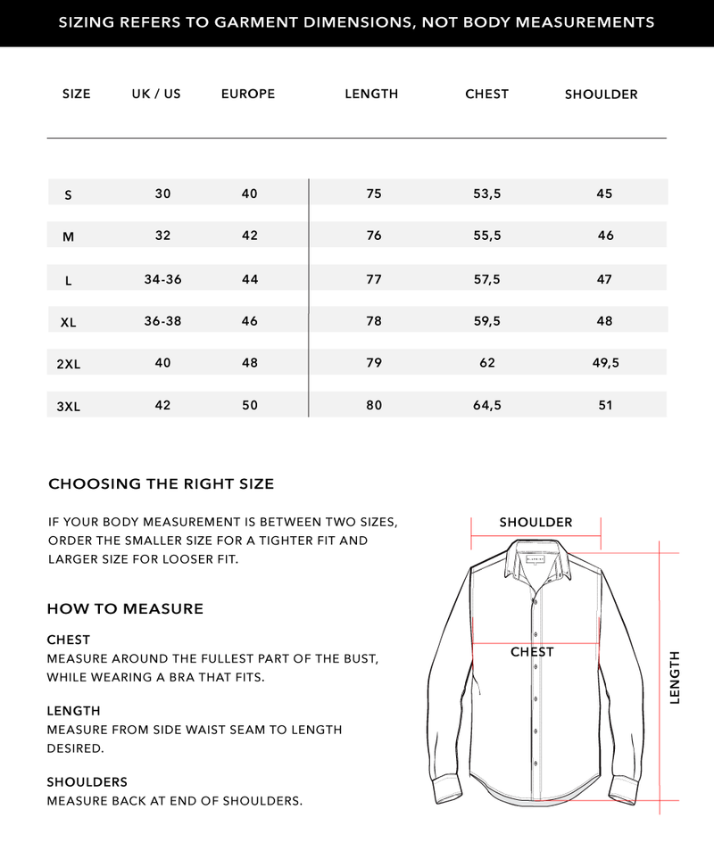 Size Chart 1