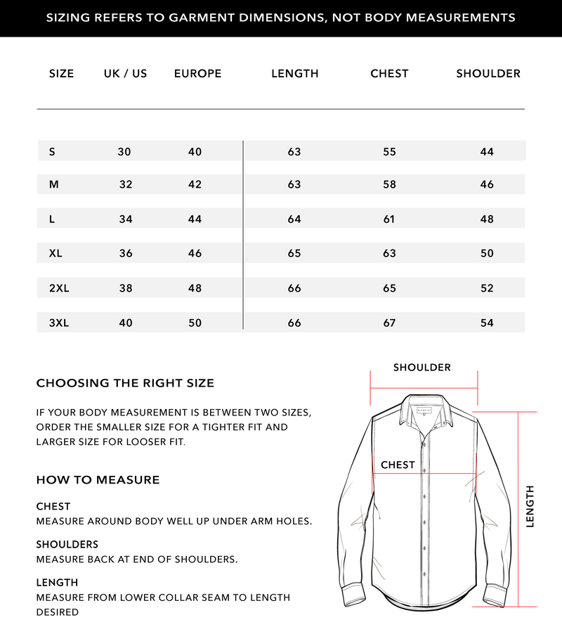 Size Chart 1