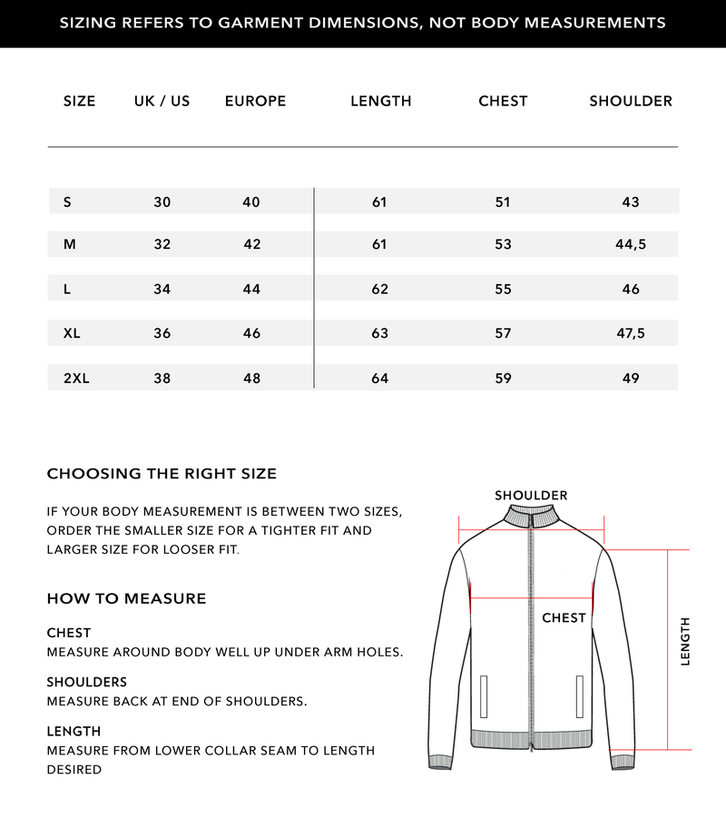 Size Chart 1
