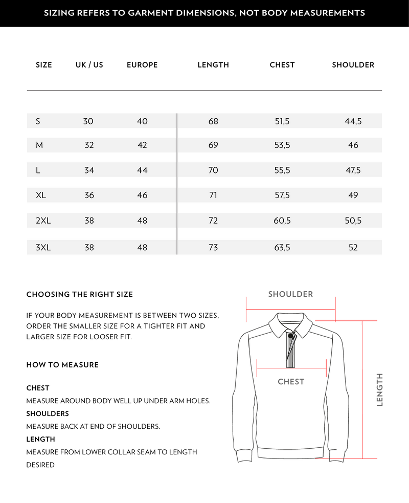 Size Chart 1