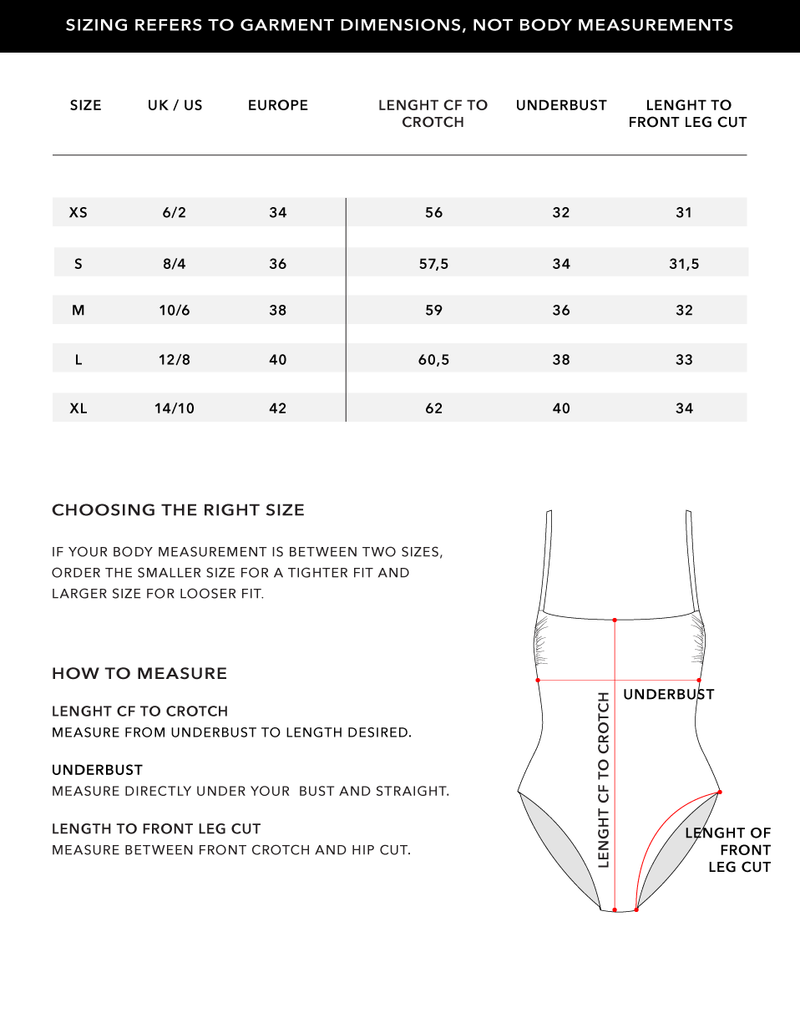 Size Chart 1