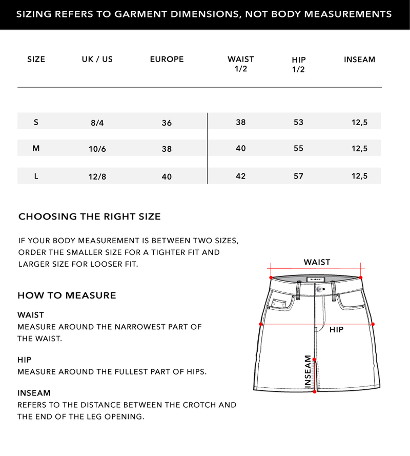 Size Chart 1