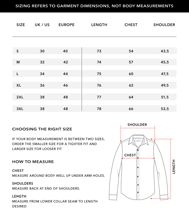 Size Chart 1