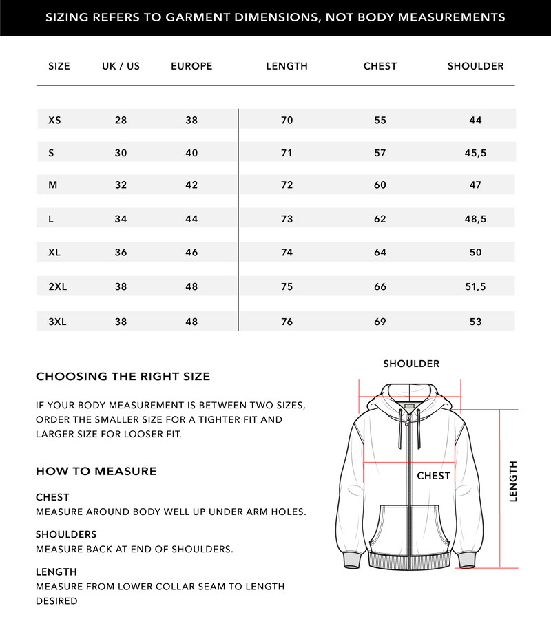 Size Chart 1