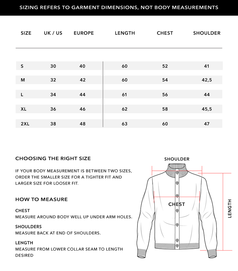 Size Chart 1