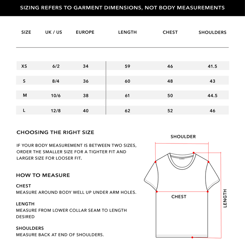 Size Chart 1