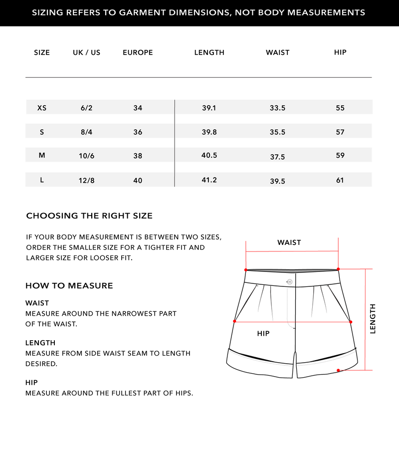 Size Chart 1