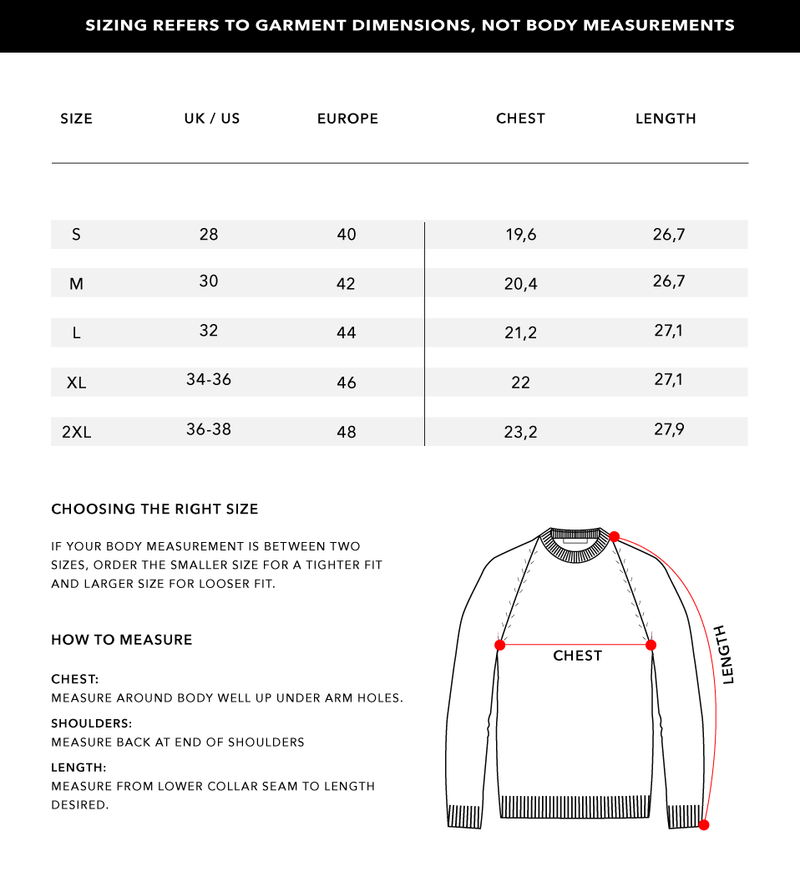 Size Chart 2