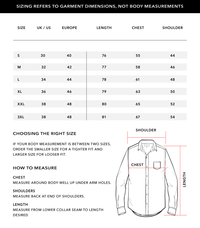 Size Chart 1