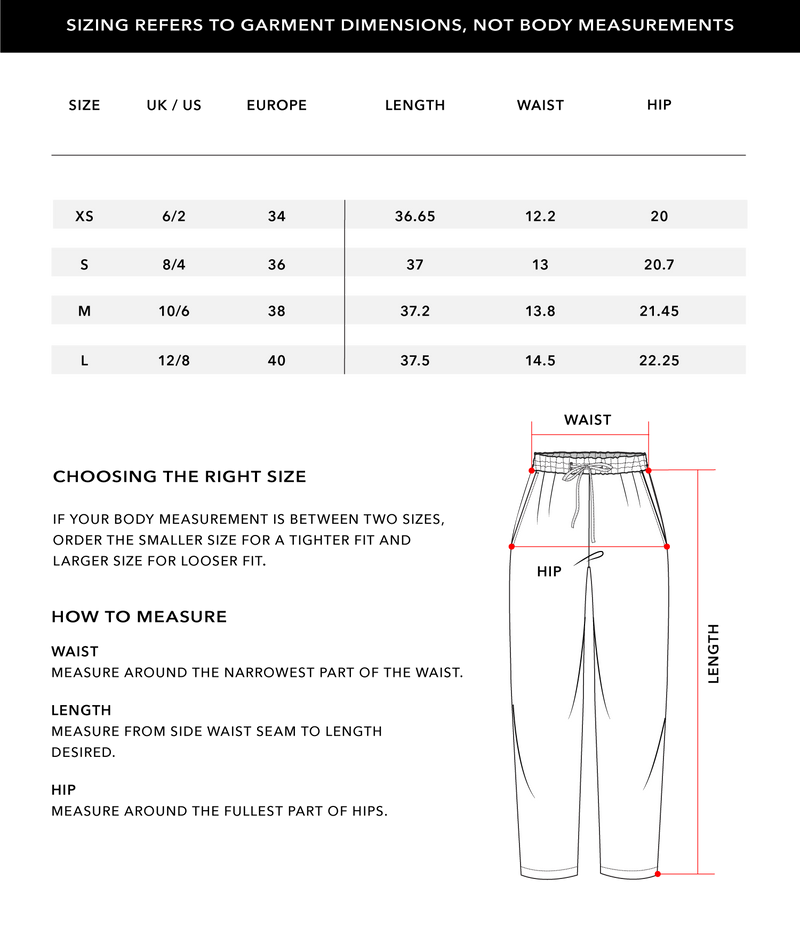 Size Chart 2