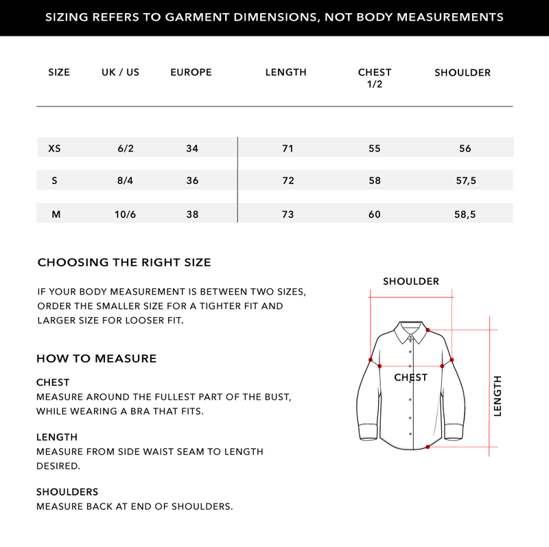 Size Chart 1