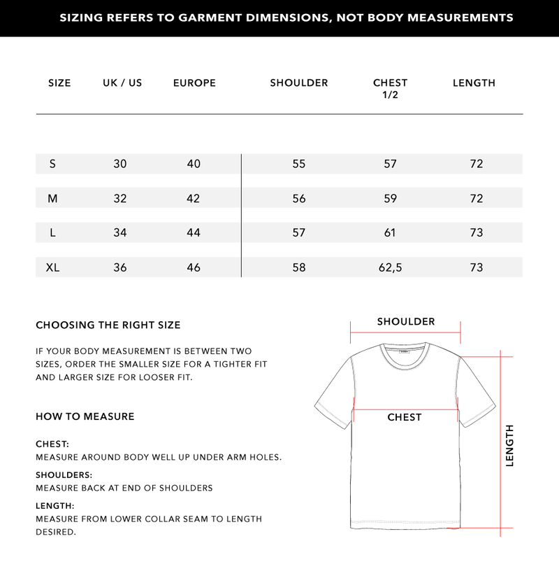 Size Chart 1