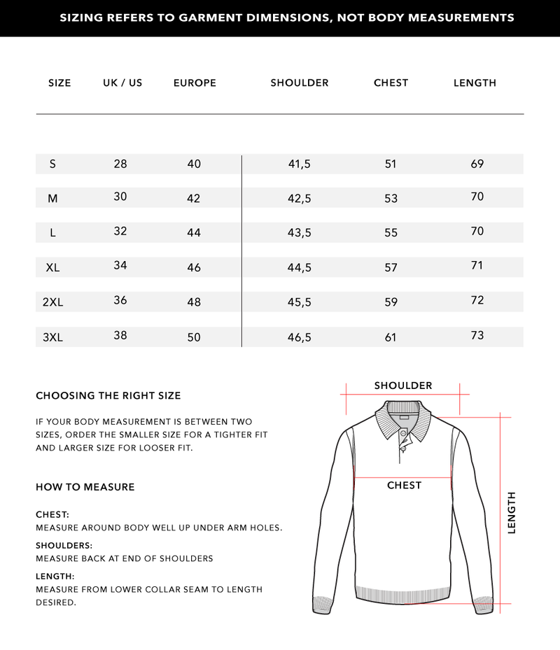 Size Chart 1