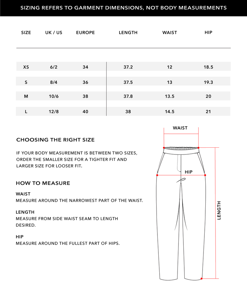 Size Chart 2
