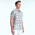 ERIC SHORT SLEEVE PRINTED STONE GEO