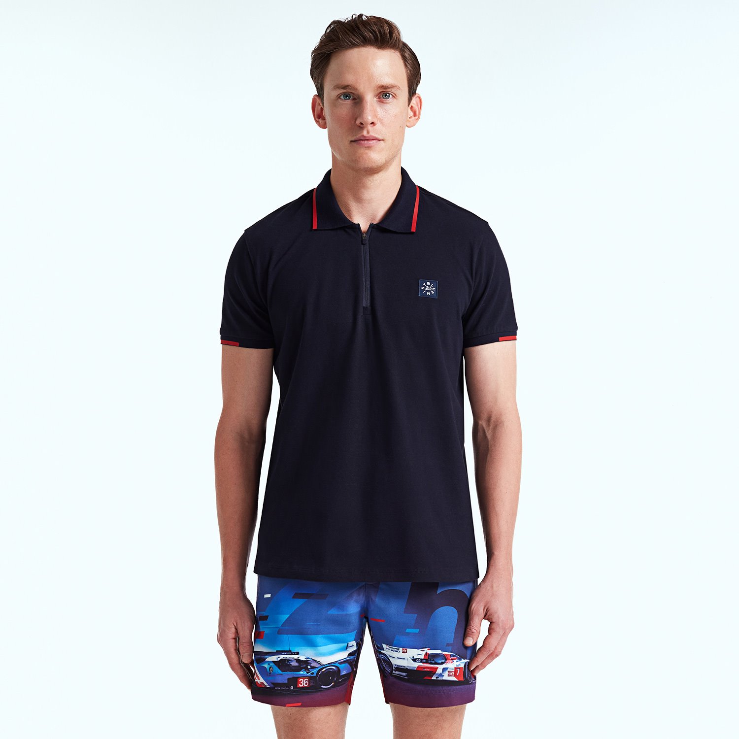 Mens Longsleeve Peninsula Polo – The Black Dog