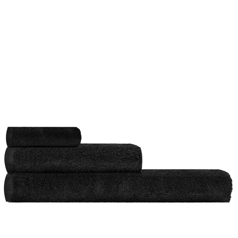 BM TOWEL SET BLACK