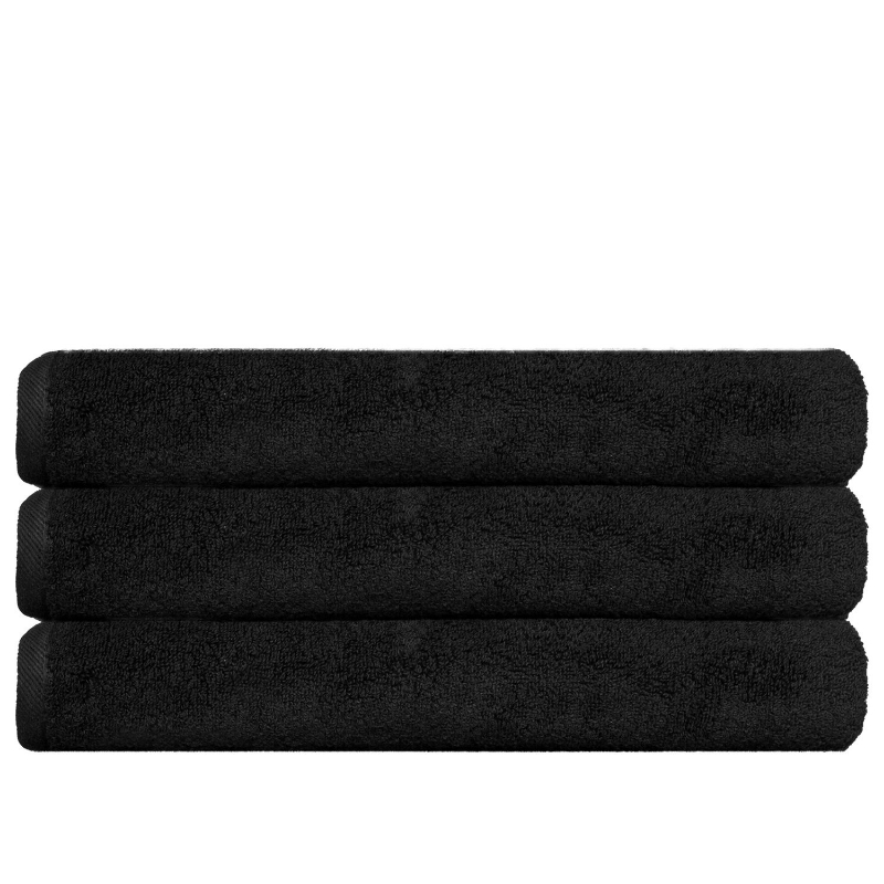 BM BATH TOWEL SET BLACK