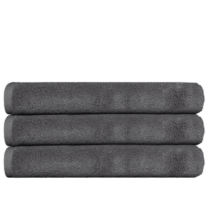 BM BATH TOWEL SET DARK GREY