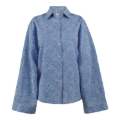 DAPHNE CHAMBRAY BLUE EMBROIDERY