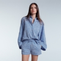 DIANE CHAMBRAY BLUE EMBROIDERY