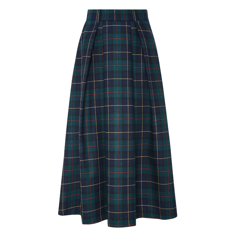 LEANDRA GREEN CHECKED