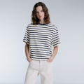 ARIELLE NUIT-ECRU STRIPEY	