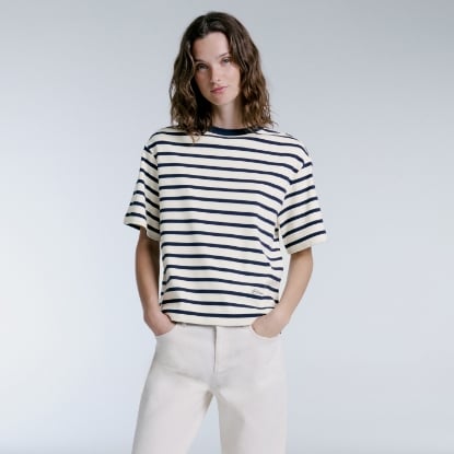 ARIELLE NUIT-ECRU STRIPEY	