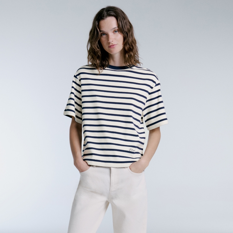 ARIELLE NUIT-ECRU STRIPEY	