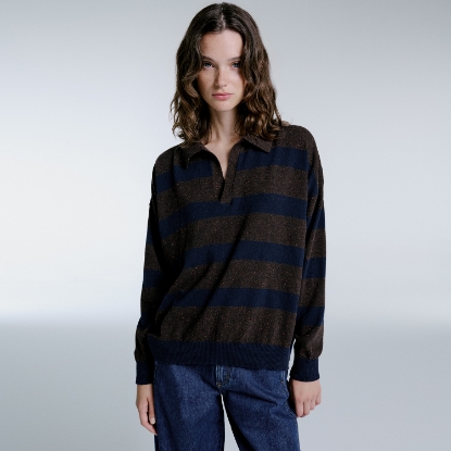 DARIA MARRON STRIPEY	