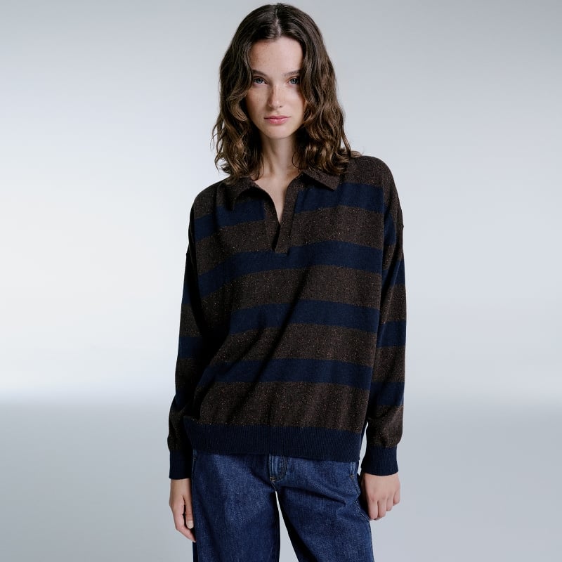 DARIA MARRON STRIPEY	
