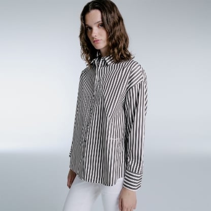 TINA BOLD BROWN STRIPEY	